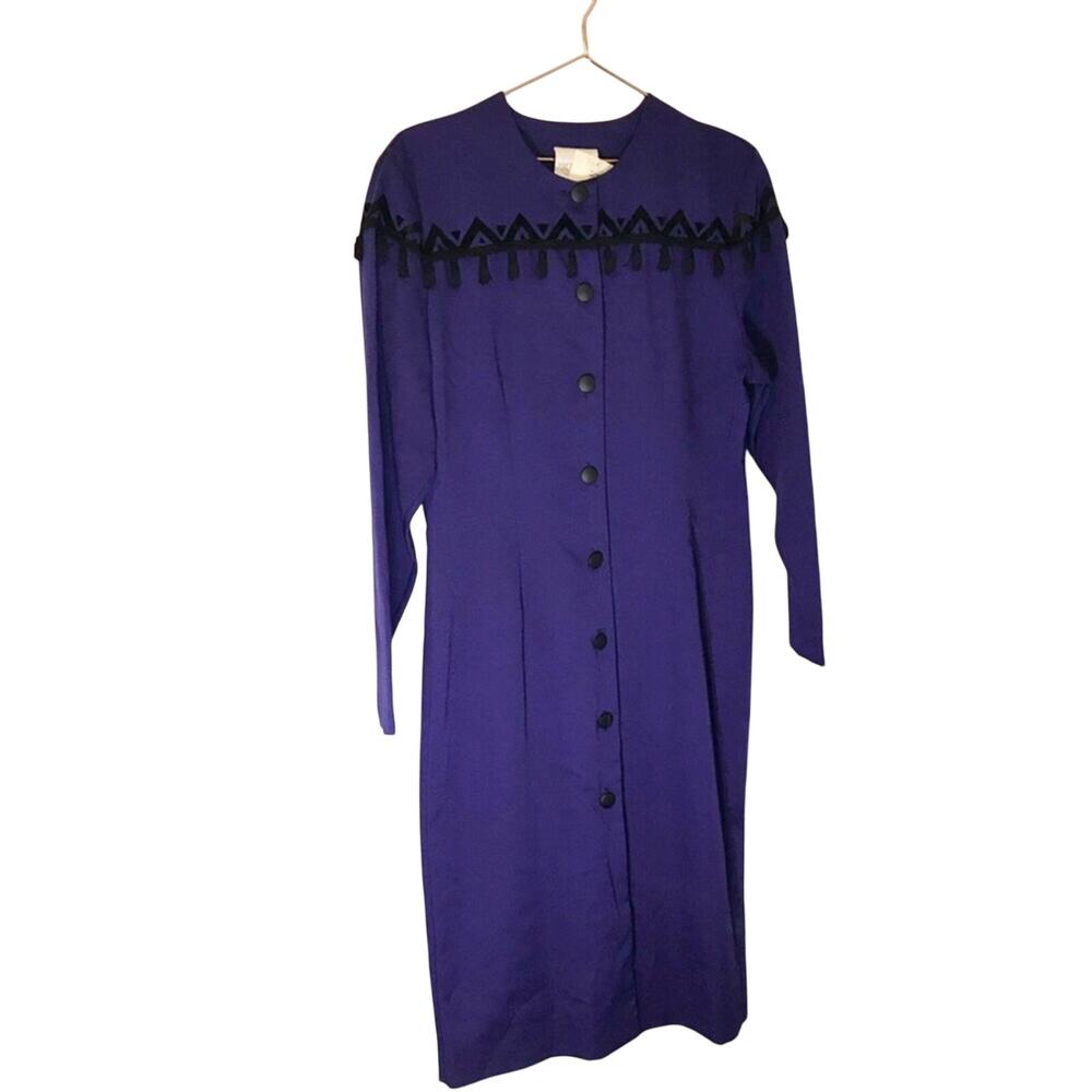 Vintage Jane Hamilton NWT tassel dress 14